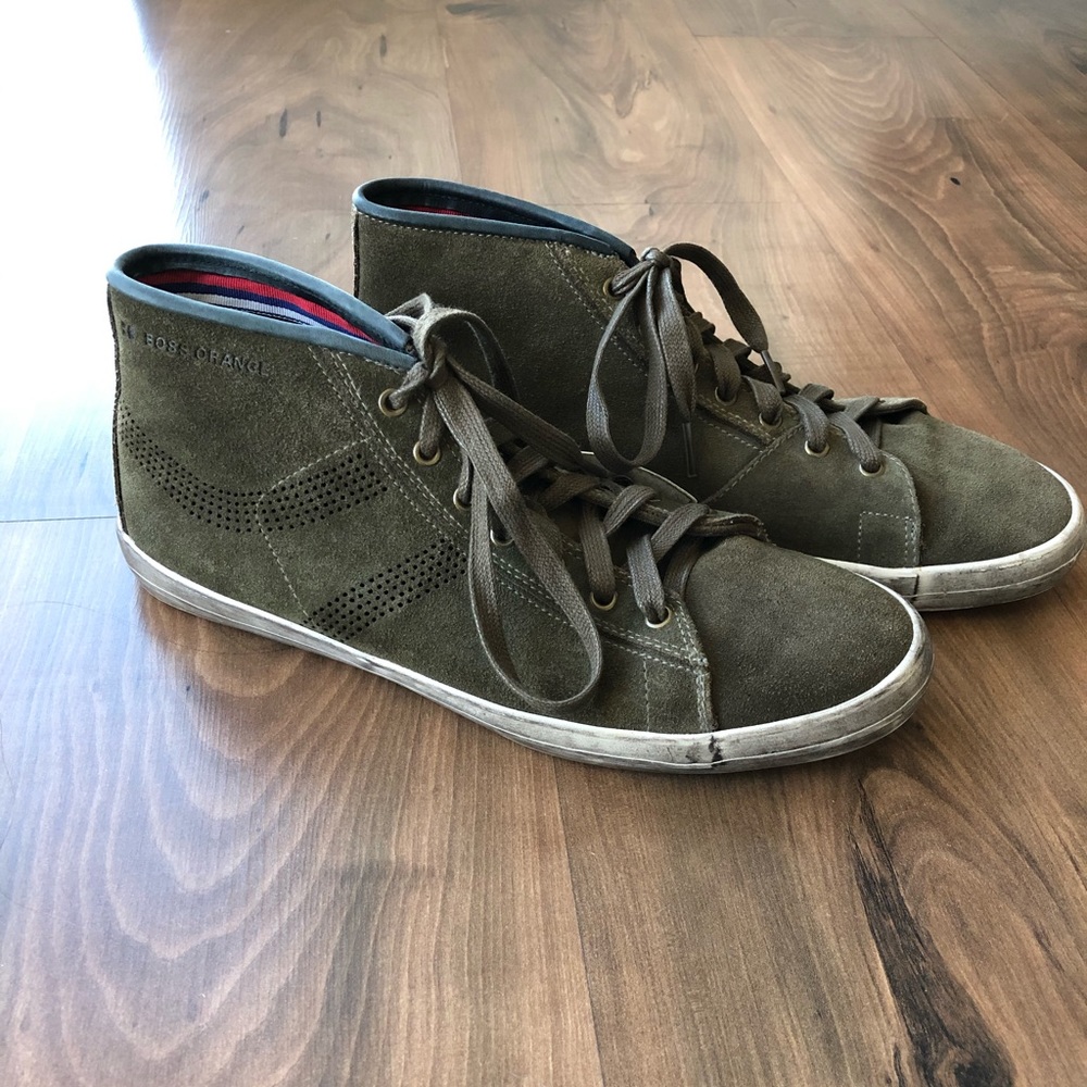 Boss Orange High Top Suede Chukka Boots
